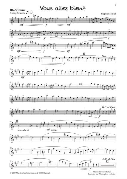 S' Müllers, Stephan Müller, Akkordeon Solo, 2. Stimme, Duett, mittelschwer-schwer, Musette, Dixieland, Polka, Boarisch, Jazz, Tanzjazz, Swing, Akkordeon Noten