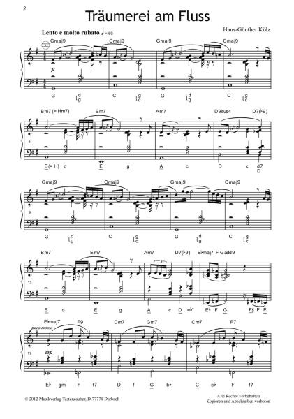 Jazzy Tunes 1, Hans-Günther Kölz, Akkordeon Solo, Standardbass MII, Jazz, Originalkomposition, mittelschwer-schwer, Akkordeon Noten