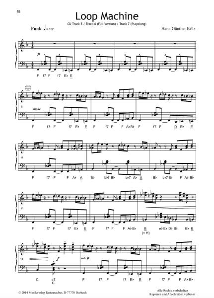 Jazzy Tunes 2, Hans-Günther Kölz, Akkordeon Solo, Standardbass MII, Jazz, Originalkomposition, mittelschwer-schwer, Akkordeon Noten