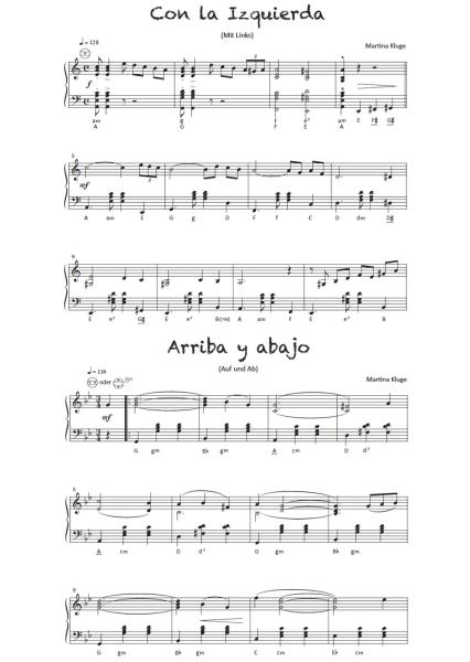 Tangos mit links! (Downloadausgabe), Martina Kluge, Tangos für Akkordeon Solo, Standardbass MII, ​mittelschwer, Akkordeon Noten