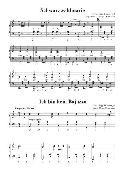 Hüttengaudi Band 3, Jürgen Schmieder, Akkordeon Solo, Standardbass MII, mittelschwer, Fetenhits, Gassenhauer, Stimmungslieder, Akkordeon Noten