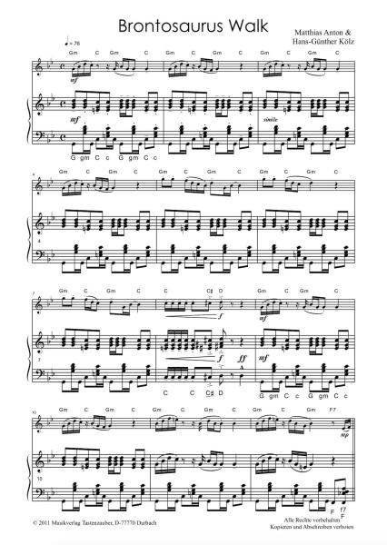 Footprints, Hans-Günther Kölz, Matthias Anton, Akkordeon und Melodieinstrument in C, Bb oder Eb, mittelschwer, Akkordeon plus, Kammermusik, Akkordeon Noten