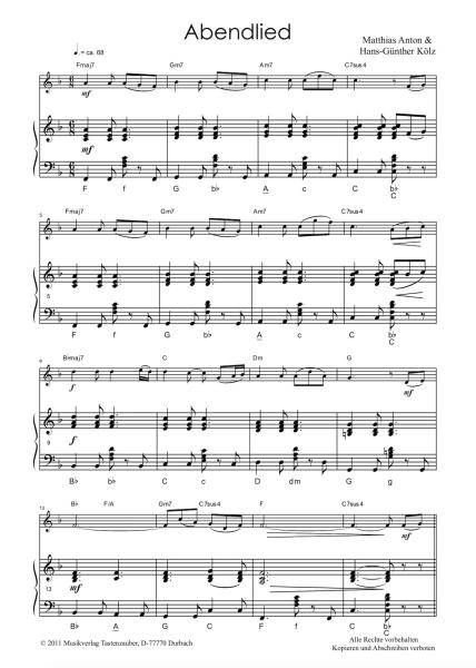 Footprints, Hans-Günther Kölz, Matthias Anton, Akkordeon und Melodieinstrument in C, Bb oder Eb, mittelschwer, Akkordeon plus, Kammermusik, Akkordeon Noten