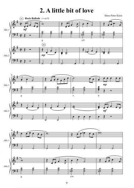 Checkpoint, Hans-Peter Klein, Suite für Akkordeon Duo, Standardbass MII, leicht-mittelschwer, Mittelstufe, Wertungsstück, Wettbewerb, Wettbewerbsliteratur, Akkordeon Noten