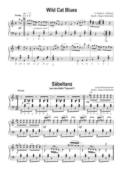 Bravour-Stücke Band 2, Jürgen Schmieder, Solo, Akkordeon Solo mit Standardbass MII, moderne Akkordeonnoten, mittelschwer bis schwer