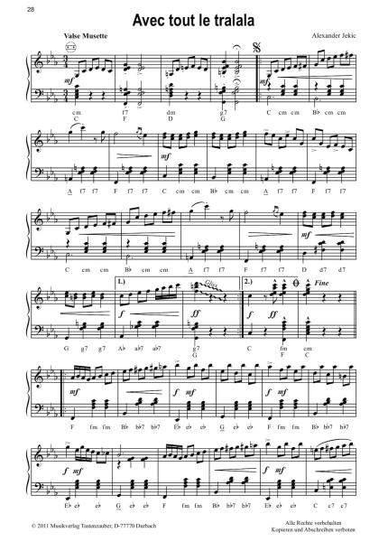 Musette - Spezialitäten, Akkordeon Solo, Standardbass MII, Walzer, mittelschwer-schwer, Schmieder, Kölz, Jekic, Ruß, Müller, Glück, Felder, van Boxel, Giraud, Akkordeon Noten