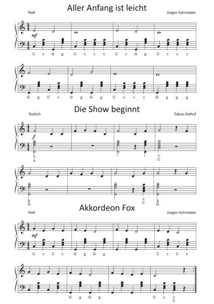 Take It Easy, Jürgen Schmieder, Tobias Dalhof, Akkordeon Solo, Standardbass MII, sehr leicht-leicht, 2. Stimme, Hohner XS, Wettbewerb, Wertungsspiel, Elementarstufe, Akkordeon Noten