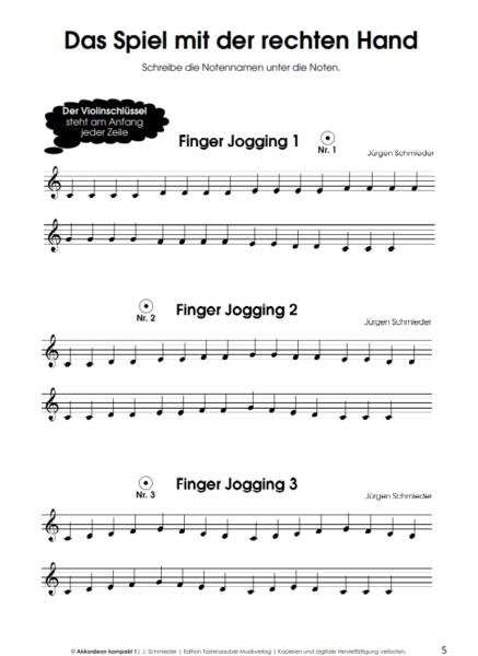 Akkordeon kompakt Band 1, Jürgen Schmieder, Akkordeonschule mit Online-Audio, Schulwerk, Lehrwerk, Schmiederschule, Akkordeon-Solo, Akkordeon Noten, Anfänger, Unterricht, Akkordeonunterricht, Notenbeispiel