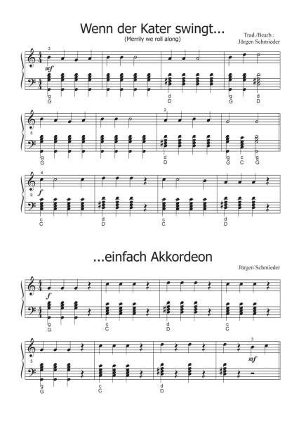 Einfach Akkordeon Band 1, Jürgen Schmieder, Spielstücke für Akkordeonsolo in C- und G-Lage, Standardbass MII, sehr leicht, Elementarstufe, Schüler, 5-Tonraum, Anfänger, Akkordeonunterricht, Akkordeon Noten
