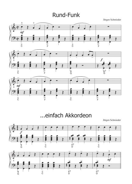 Einfach Akkordeon Band 2, Jürgen Schmieder, Akkordeonsolo, Standardbass MII, Übungsstücke, Spielstücke, sehr leicht, Elementarstufe, Anfänger, Akkordeon Noten
