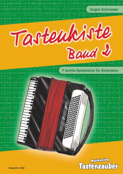 Tastenkiste Band 2, Jürgen Schmieder, Akkordeon Solo, Standardbass MII, ​leicht, Elementarstufe, Wertungsspiel, Wertungsstücke, Akkordeon Noten