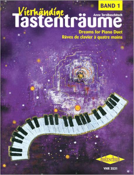 Vierhändige Tastenträume 1, Anne Terzibaschitsch, Klavier vierhändig, Spielheft,sehr leicht, Anfänger, Klavierunterricht, musizieren zu zweit, Klavier Noten