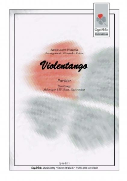 Violentango, Astor Piazzolla, Alexander Kriese, Tango Nuevo für Akkordeon-Orchester, mittelschwer, Akkordeon Noten