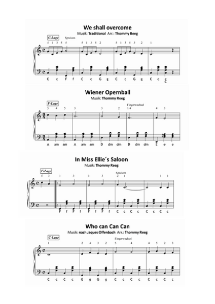 Volltreffer Band 2, Thommy Reeg, Akkordeon-Solo, Standardbass MII, Spielheft, Soloband, sehr leicht, Anfänger, erste Spielstücke, Oktavraum, Akkordeonunterricht, Akkordeon Noten