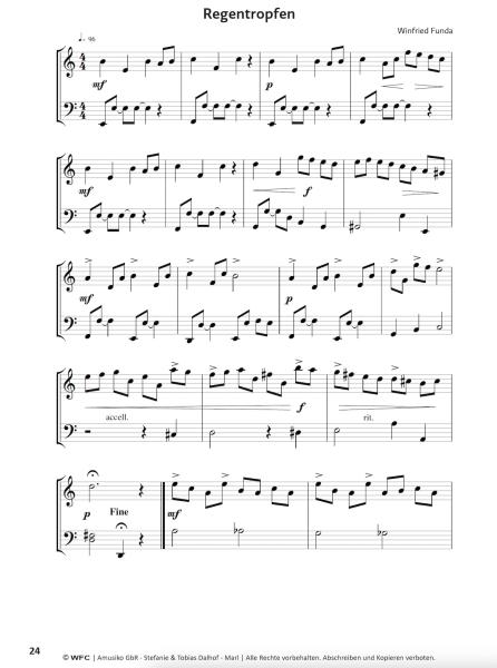 Aus meinem Fotoalbum, Winfried Funda, Klavier-Solo, Piano-Solo, Spielheft, Soloband, musikalische Bildbeschreibungen, 17 Klavierstücke, leicht-mittelschwer, Klavier Noten, Originalkompositionen, Originalmusik, Klavier spielen lernen, Blick in die Noten