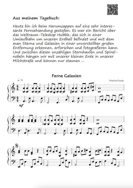 Aus meinem Tagebuch, Winfried Funda, Klavier-Solo, Piano-Solo, Spielheft, Soloband, musikalische Begebenheiten, 10 Klavierstücke, Etüden, leicht-mittelschwer, Klavier Noten, Originalkompositionen, Originalmusik, Klavier spielen lernen, Notenbeispiel