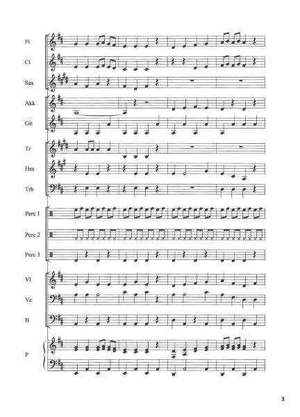 Lasst uns froh und munter sein, Winfried Funda, Kunterbuntes Orchester, Weihnachtslied, Weihnachten mit dem Schulorchester, inkl. Online-Audio, leicht, Noten für Schulorchester, Notenbeispiel