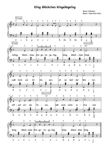 We wish you a merry Christmas, Hans Peter Klein, Akkordeon-Solo, Standardbass MII, Spielheft, Soloband, Weihnachtslieder, leicht-mittelschwer, Akkordeon Noten, Probeseite