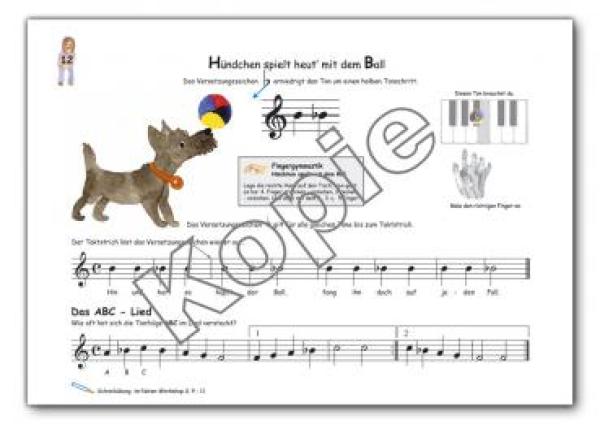 Akkordeon-Spiel mit Tasti und Basti im Notenparadies 2, Marianne Baldauf, Schulwerk für Akkordeon, Akkordeonschule, Piano-Akkordeon, C-Griff Knopf, B-Griff Knopf, sehr leicht, Akkordeonspielen lernen, Anfänger, Akkordeon Noten