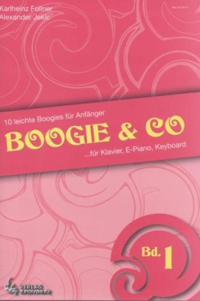 Boogie & Co Band 1, Karlheinz Follner, Alexander Jekic, Klavier, E-Piano, Keyboard, Spielheft, Soloband, Anfänger, sehr leicht-leicht, Klavier Noten, Klavierunterricht, Klavier spielen lernen
