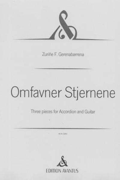 Omfavner Stjernene, Zuriñe F. Gerenabarrena, Kammermusikkomposition für Akkordeon und Gitarre, Kammermusik-Duo, Duett, sehr schwer, Originalkomposition, Originalmusik, Kammermusik Noten, Cover