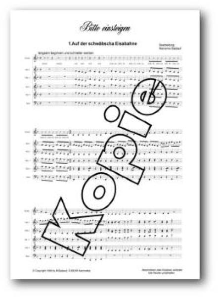 Bitte einsteigen, Marianne Baldauf, Akkordeon-Schülerorchester, leicht, Kinderstimme, Easy-Stimme, erste Orchesererfahrungen, Akkordeon Noten