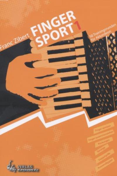 Fingersport 1, Frank Zibert, Akkordeon-Solo, Übungsheft, Training, Fingertraining, Etüden, Fingertechnik, sehr leicht, Akkordeon Noten