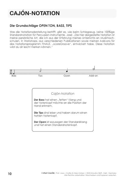 iPlay Cajón, Prof. José J. Cortijo, Marc Küsters, Cajónschule, Schulwerk für Cajón, Online-Material, Playalongs, verschiedene Genres, verschiedene Rhythmen, Cajón spielen lernen, Cajónunterricht, Selbststudium, Cajón Notation