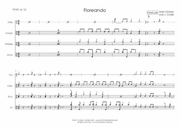 iPlay Latin Vol. I, Prof. José J. Cortijo, Marc Küsters, Lehr- und Übungsmaterial für Latin-Percussion & Drums auf DVD-Rom, 5 Playalongs, ausdruckbare Noten, vollständig transkribierte Percussion und Drum-Soli, Timbales, Congas, Bongos, Campana, Shekere,