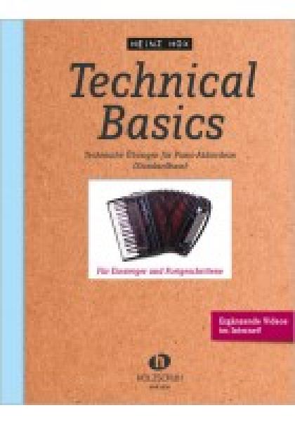 Technical Basics, Heinz Hox, Akkordeon-Solo, ​Standardbass MII, Übungsheft, Fingertechnik, Etüden, Fingertraining, Akkordeon Noten