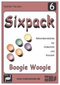 Sixpack 6, Boogie Woogie, Gerriet Heuten, Akkordeon-Solo, Standardbass MII, Spielheft, Soloband, Bassnoten lesen lernen, leicht-mittelschwer, unterschiedliche Genres, verschiedene Stilrichtungen, alternative Spielvorschläge, Akkordeon Noten, Cover