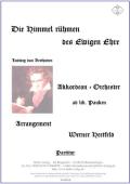 Die Himmel rühmen des Ewigen Ehre, Ludwig van Beethoven, Werner Heetfeld, Akkordeon-Orchester, Choral, Kirchenmusik, Kirchenkonzert, leicht, Akkordeon Noten, Cover