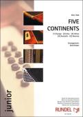 Five Continents, Kees Vlak, Gerd Huber, Akkordeonorchester, Schülerorchester, Kinderorchester, 5-sätzige Suite, die 5 Kontinente, sehr leicht-leicht, Akkordeon Noten, Anfänger, erste Orchesterstücke, Cover