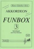 Funbox 3, Hans-Günther Kölz, Spielheft, Akkordeon-Solo, FUN-Stimme, leicht, Akkordeon Noten, Cover