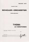 Thema mit Variationen, Alexander Jekic, Akkordeonorchester, Schülerorchester, Konzert-Suite, Elementarstufe, sehr leicht, Wertungsstück, Wettbewerbsnoten, Wettbewerbsliteratur, Originalmusik, Originalkomposition, Akkordeon Noten, erste Orchesterstücke