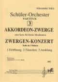 Akkordeon-Zwerge 3, Alexander Jekic, Akkordeonorchester, Schülerorchester, Suite in 3 Sätzen, sehr leicht, Anfänger, erste Schritte, Originalkomposition, Originalmusik, Akkordeon Noten
