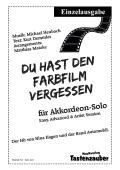 Du hast den Farbfilm vergessen | Akkordeon-Solo (Einzelausgabe)