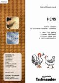 Hens, Helmut Quakernack, Akkordeon-Jugendorchester, Akkordeon-Orchester, Akkordeon-Ensemble, viersätzige Suite, leicht, mit 6 Schütteleiern im Stimmensatz, Die Hühner sind los, Akkordeon Noten, Hennen, Hühnerstall