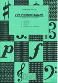 Vier Phonogramme, Karlheinz Krupp, Akkordeon-Orchester, Originalkomposition, Wettbewerbsliteratur, Wertungsstück, Wettbewerbsnoten, Mittelstufe, mittelschwer, 4 Sätze, Akkordeon Noten, Originalmusik