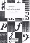 Weihnachts-Mosaik, Wolfgang Ruß, Akkordeonorchester, leicht-mittelschwer, Weihnachtslieder, Potpourri, Medley, Weihnachtskonzert, Akkordeon Noten