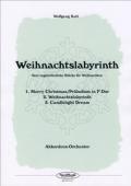 Weihnachtslabyrinth, Johann Sebastian Bach, Wolfgang Kahl, Akkordeon-Orchester, Weihnachtslieder, Weihnachtsnoten, leicht-mittelschwer, Akkordeon Noten