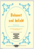 Bekannt und beliebt, Friedrich Smetana, Antonín Dvořák, Berthold Bäuerle, Akkordeon-Orchester, Medley, Potpurri, mittelschwer, Akkordeon Noten